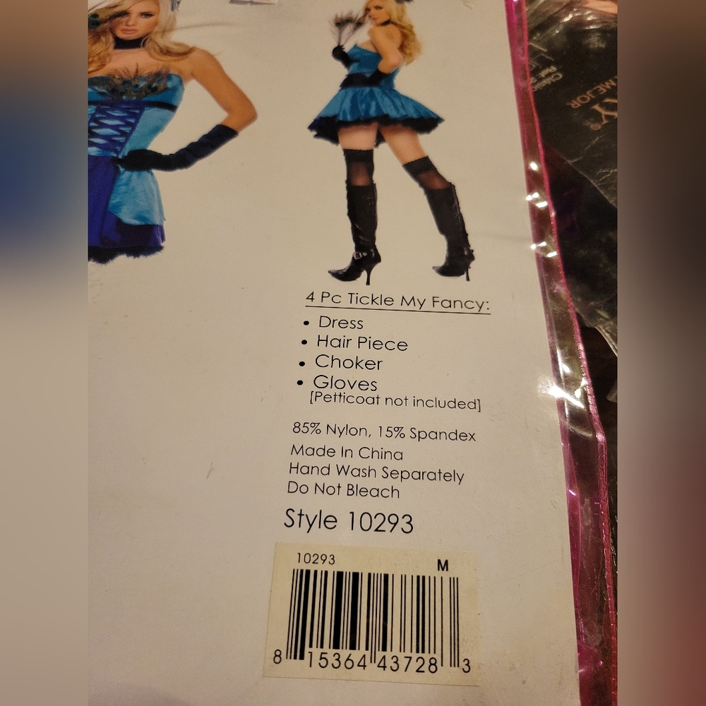 Seven 'til Midnight Blue and Black Party Costume Set Size Medium
